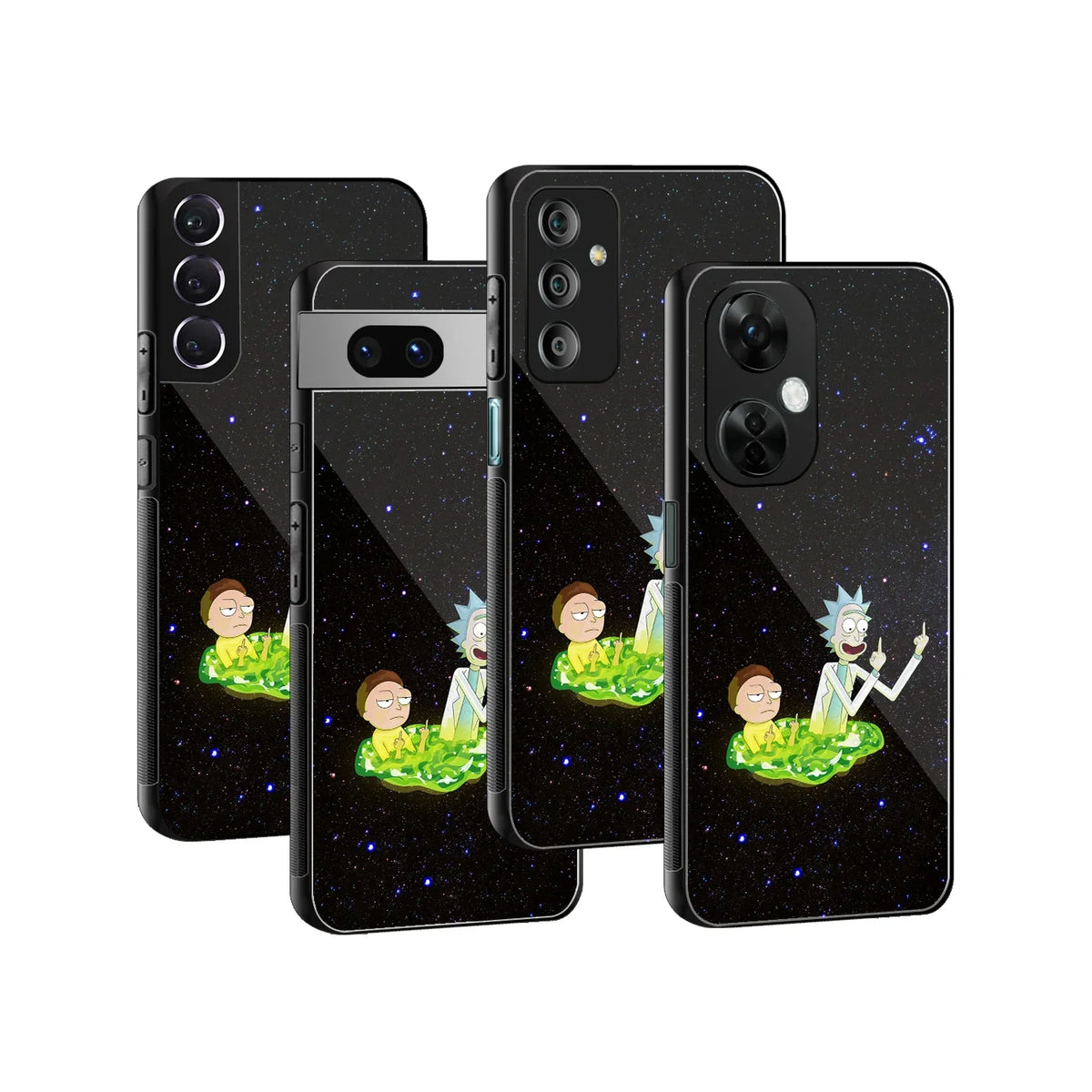 Rick And Morty FO Aesthetic Phone Cover | Glass Case