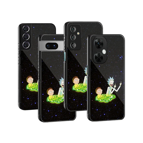 Rick And Morty FO Aesthetic Phone Cover | Glass Case