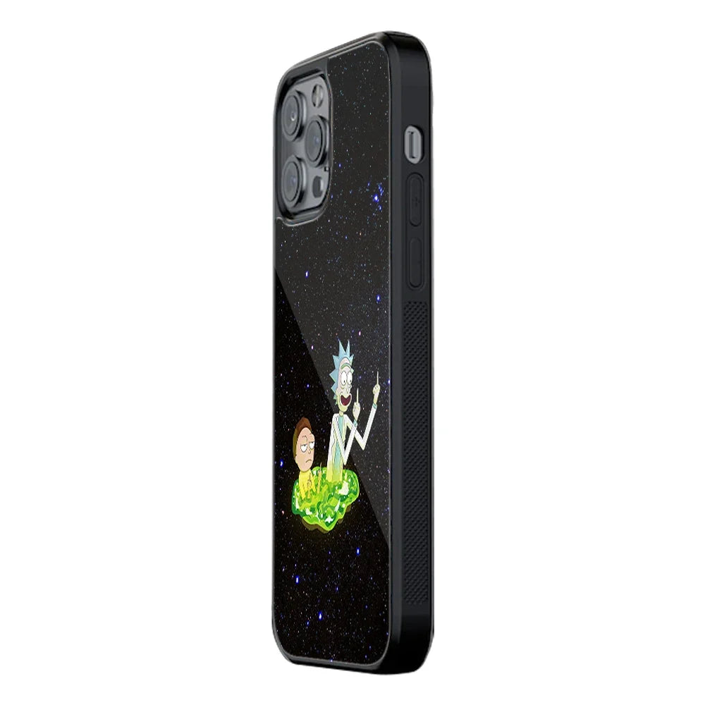 Rick And Morty FO Aesthetic Phone Cover | Glass Case