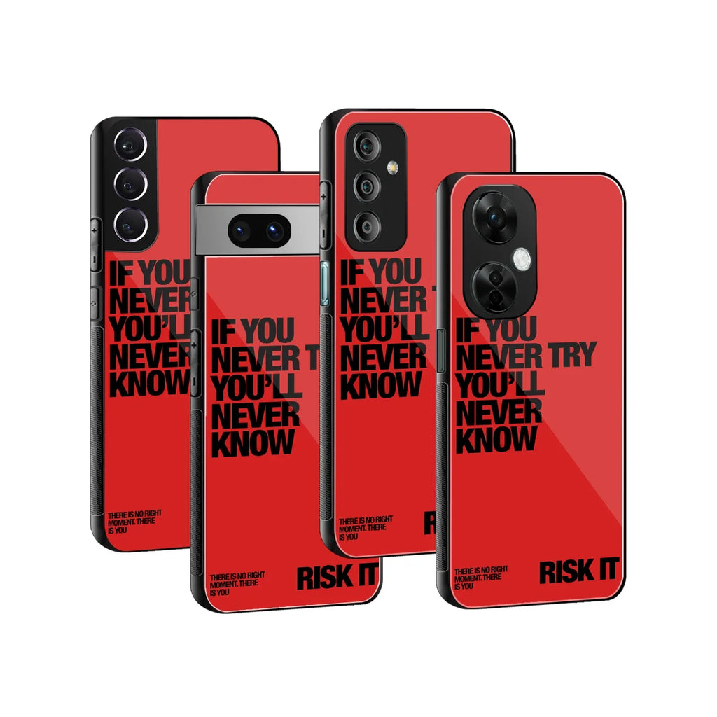 Risk It Phone Cover | Glass Case
