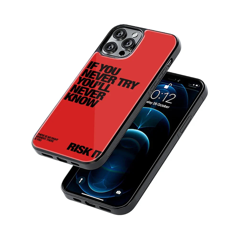 Risk It Phone Cover | Glass Case
