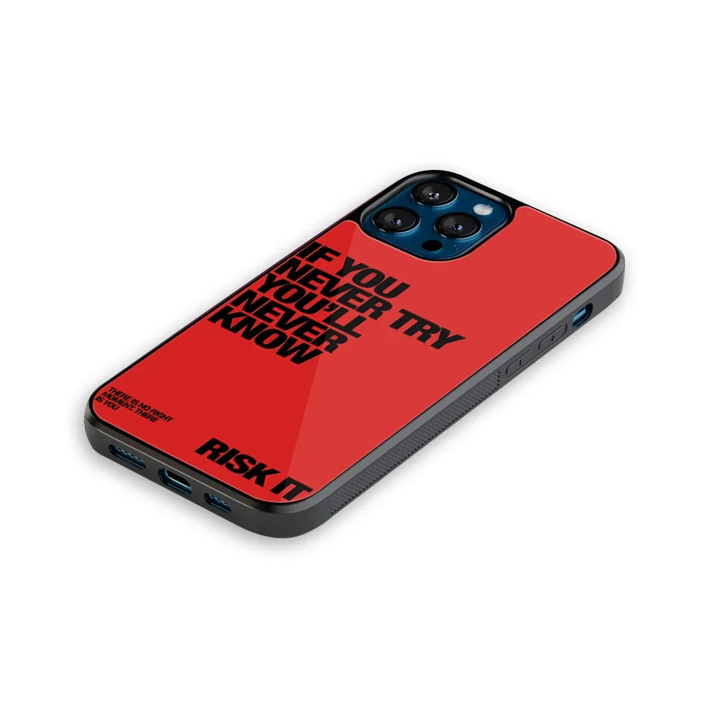 Risk It Phone Cover | Glass Case
