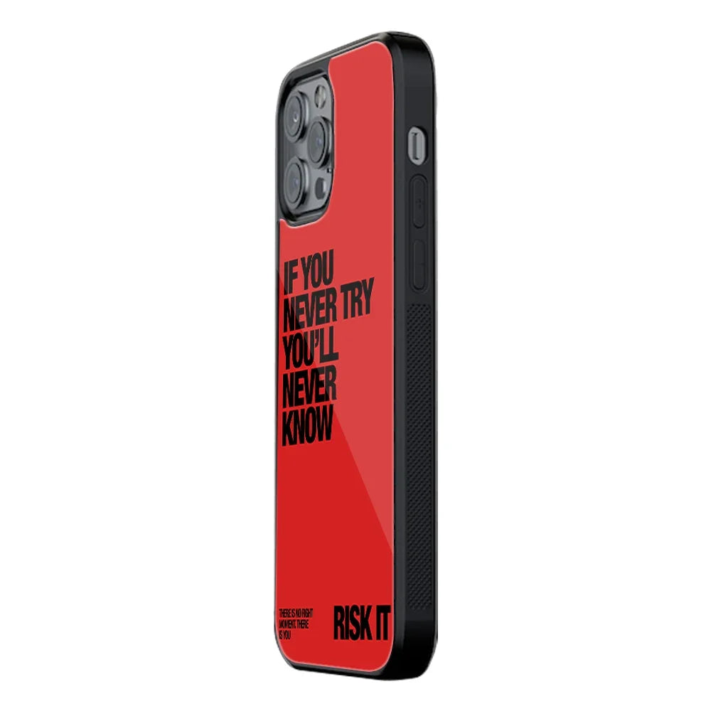 Risk It Phone Cover | Glass Case