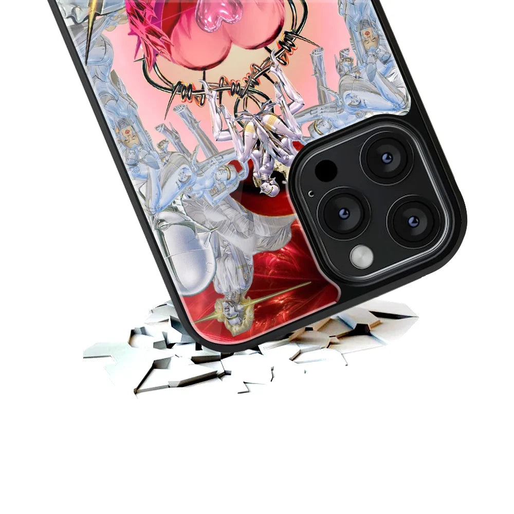 Robo Romance Phone Cover | Glass Case
