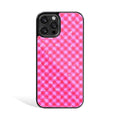 Rosy Plaid Phone Cover | Glass Case