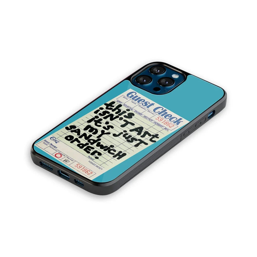 Sandwich Order Phone Cover | Glass Case