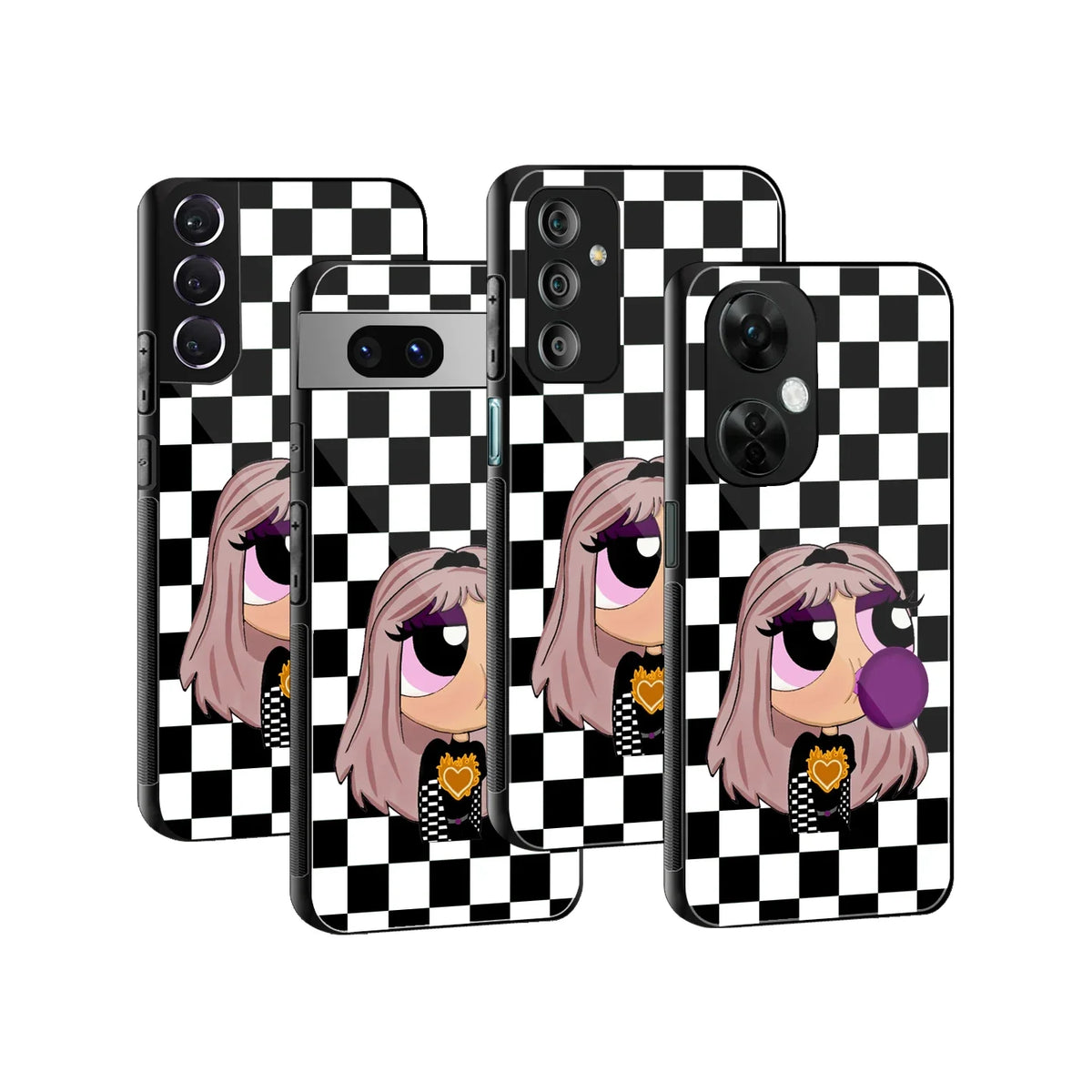 Sassy Chic Powerpuff Girls Phone Cover | Glass Case