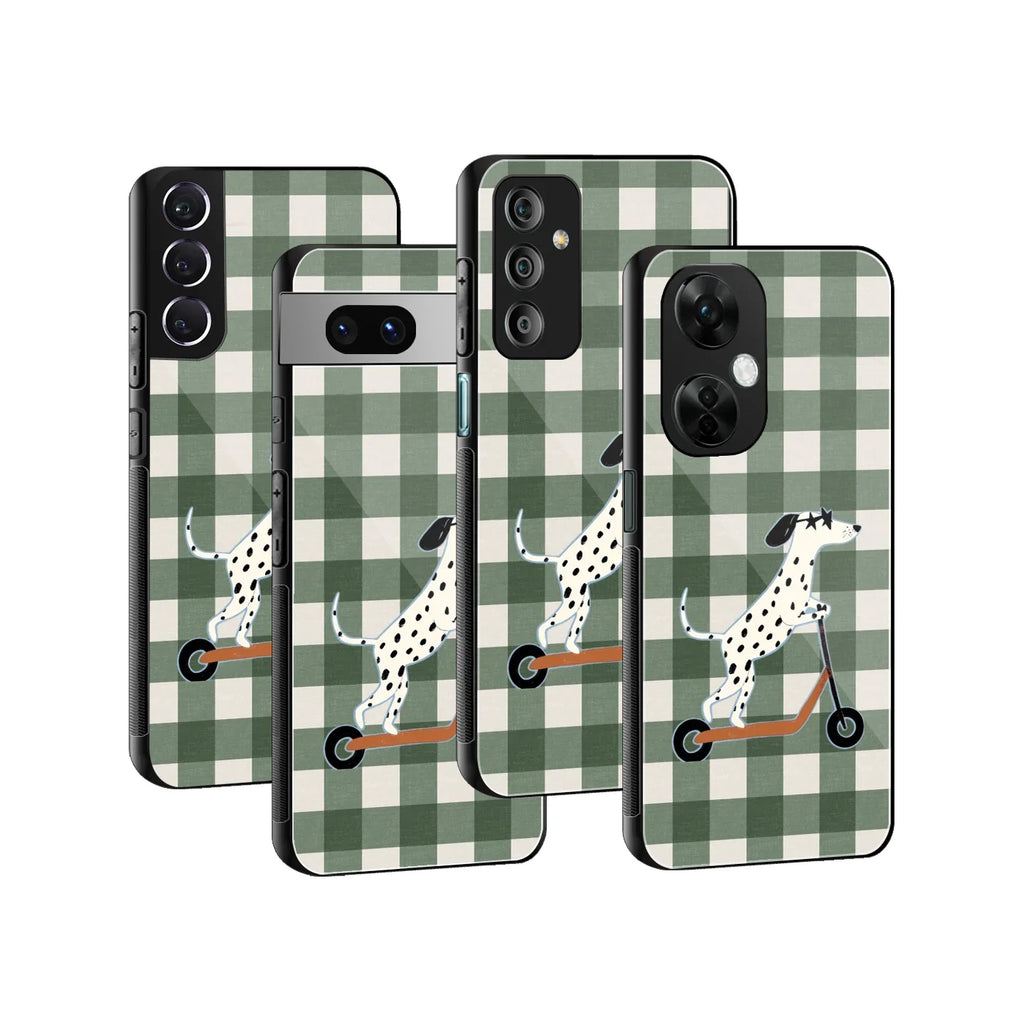 Scooter Pup Phone Cover | Glass Case