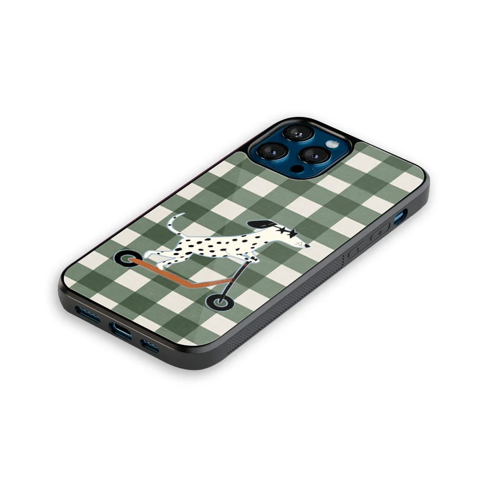 Scooter Pup Phone Cover | Glass Case