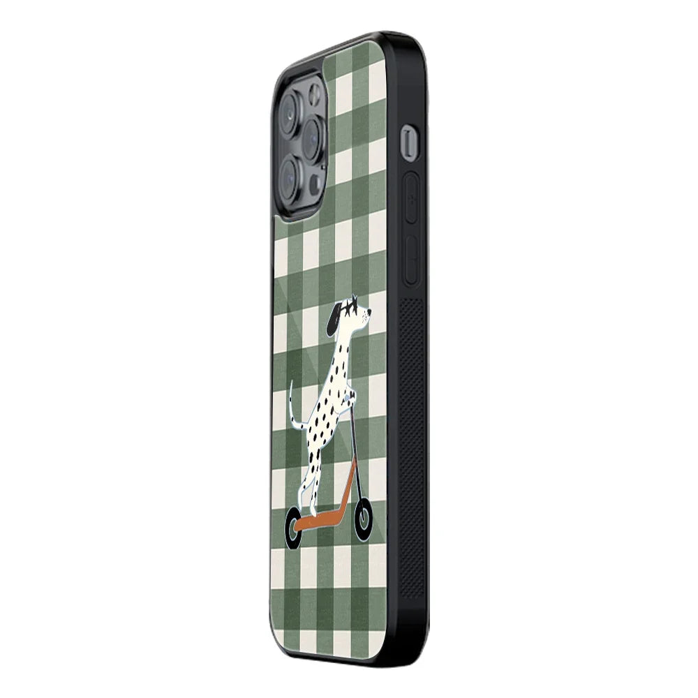 Scooter Pup Phone Cover | Glass Case