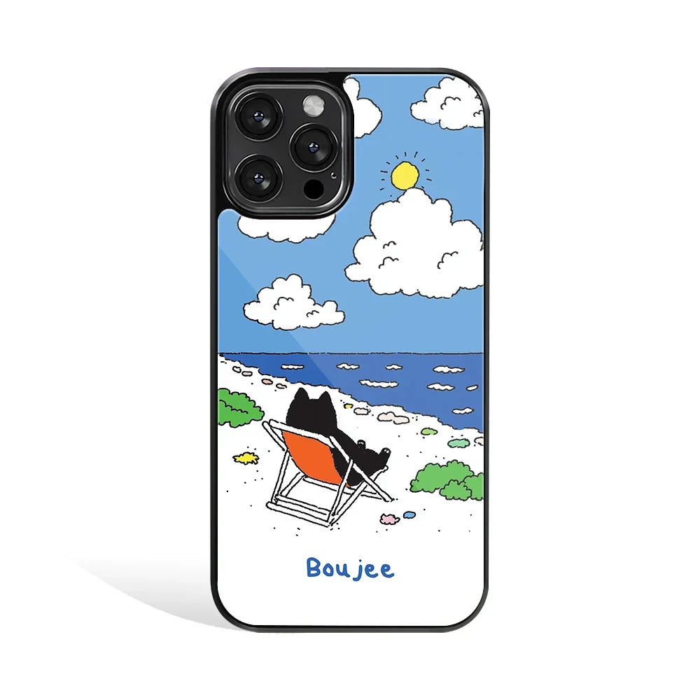 Seaside Chill Phone Cover | Glass Case