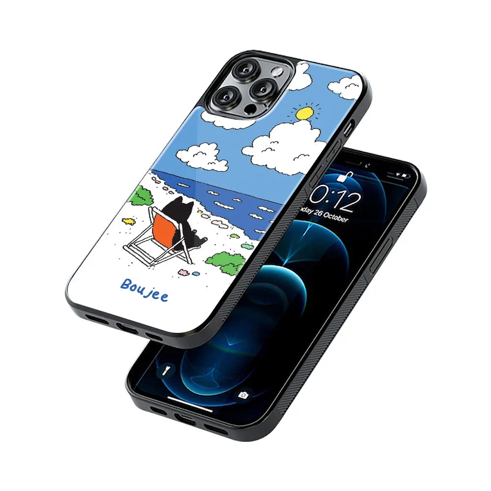 Seaside Chill Phone Cover | Glass Case
