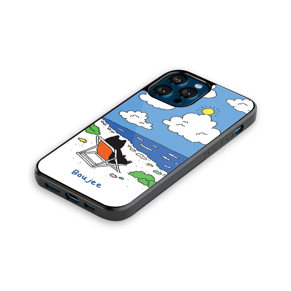 Seaside Chill Phone Cover | Glass Case