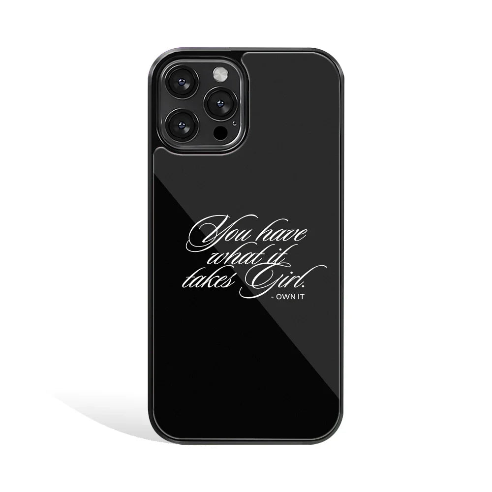 She Knows Phone Cover | Glass Case