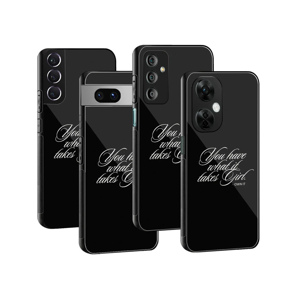 She Knows Phone Cover | Glass Case