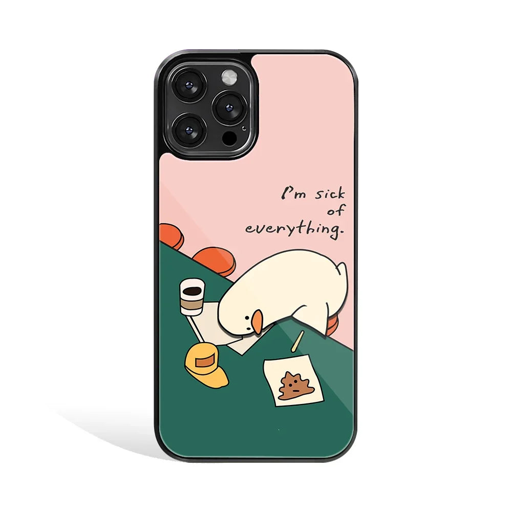Sick Of Everything Phone Cover | Glass Case