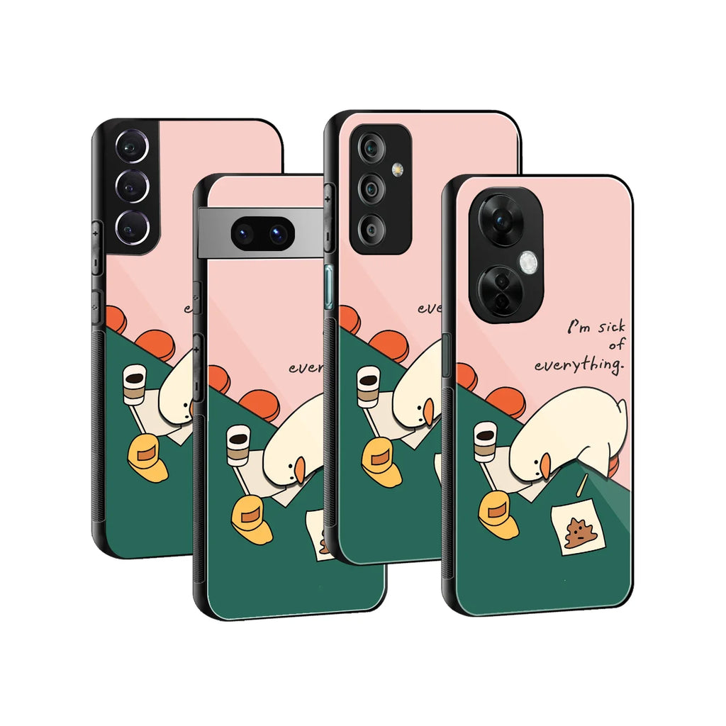 Sick Of Everything Phone Cover | Glass Case