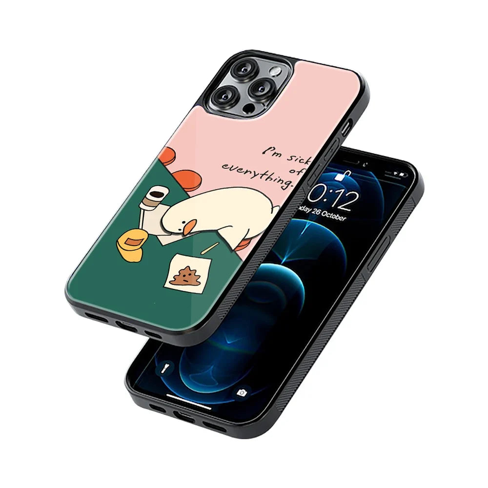 Sick Of Everything Phone Cover | Glass Case