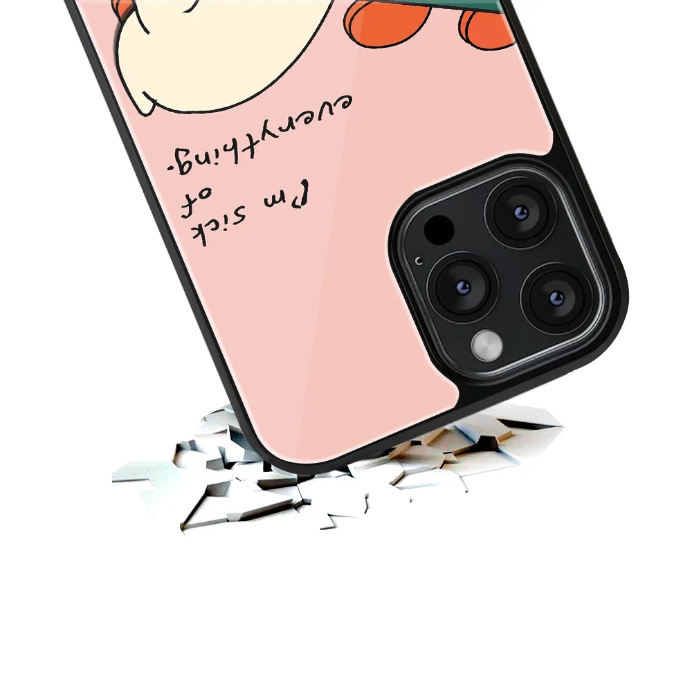 Sick Of Everything Phone Cover | Glass Case