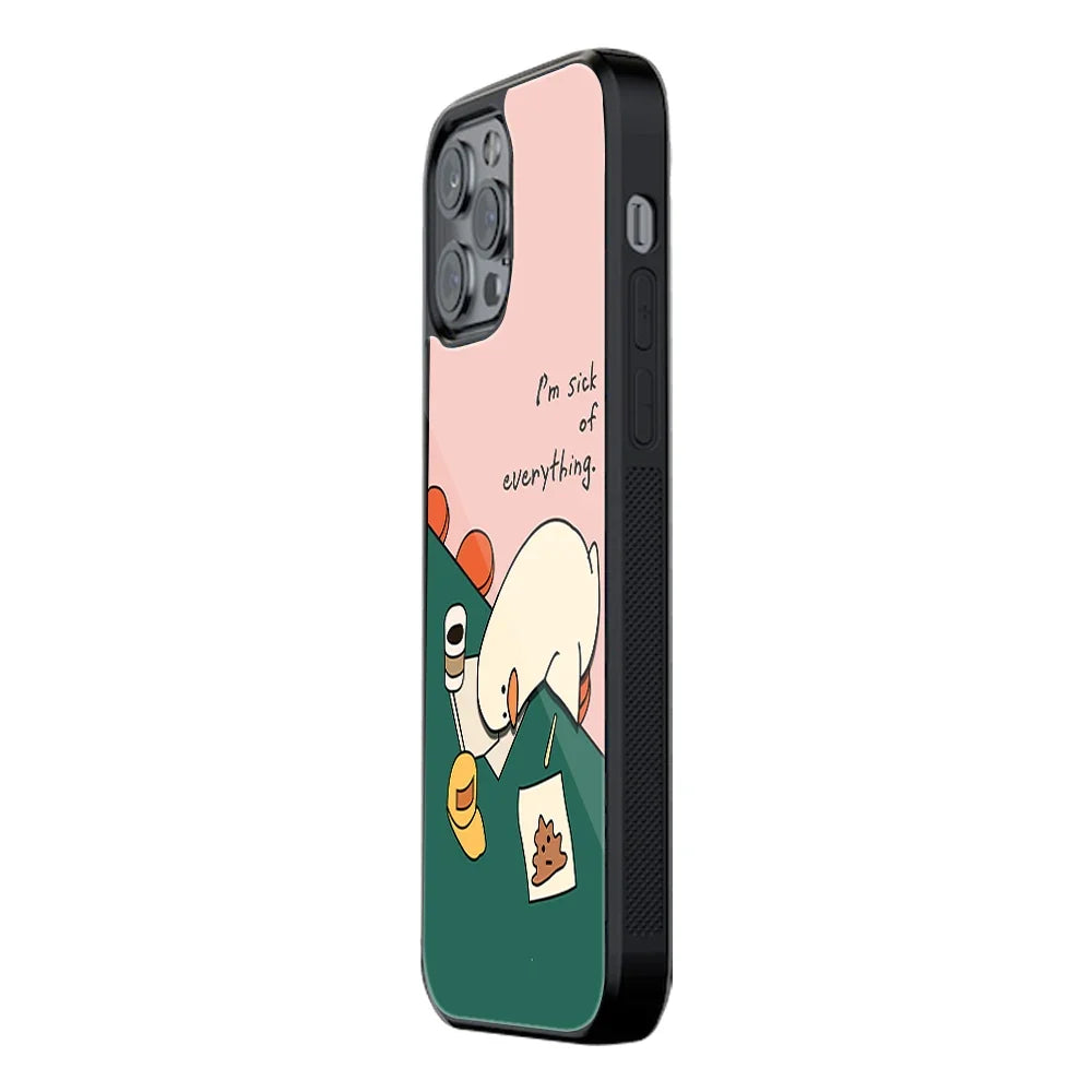 Sick Of Everything Phone Cover | Glass Case