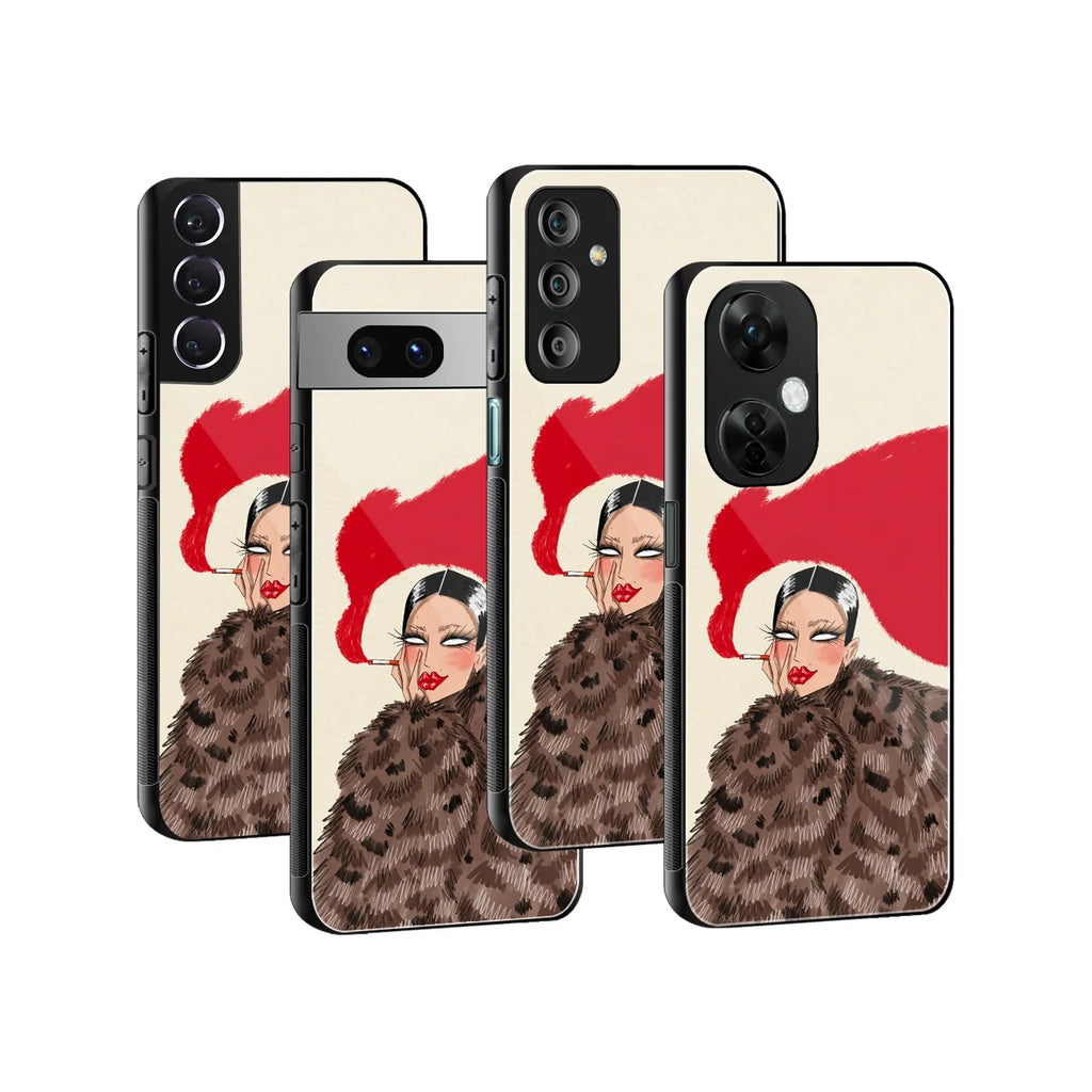 Smoke Up Baddie Phone Cover | Glass Case