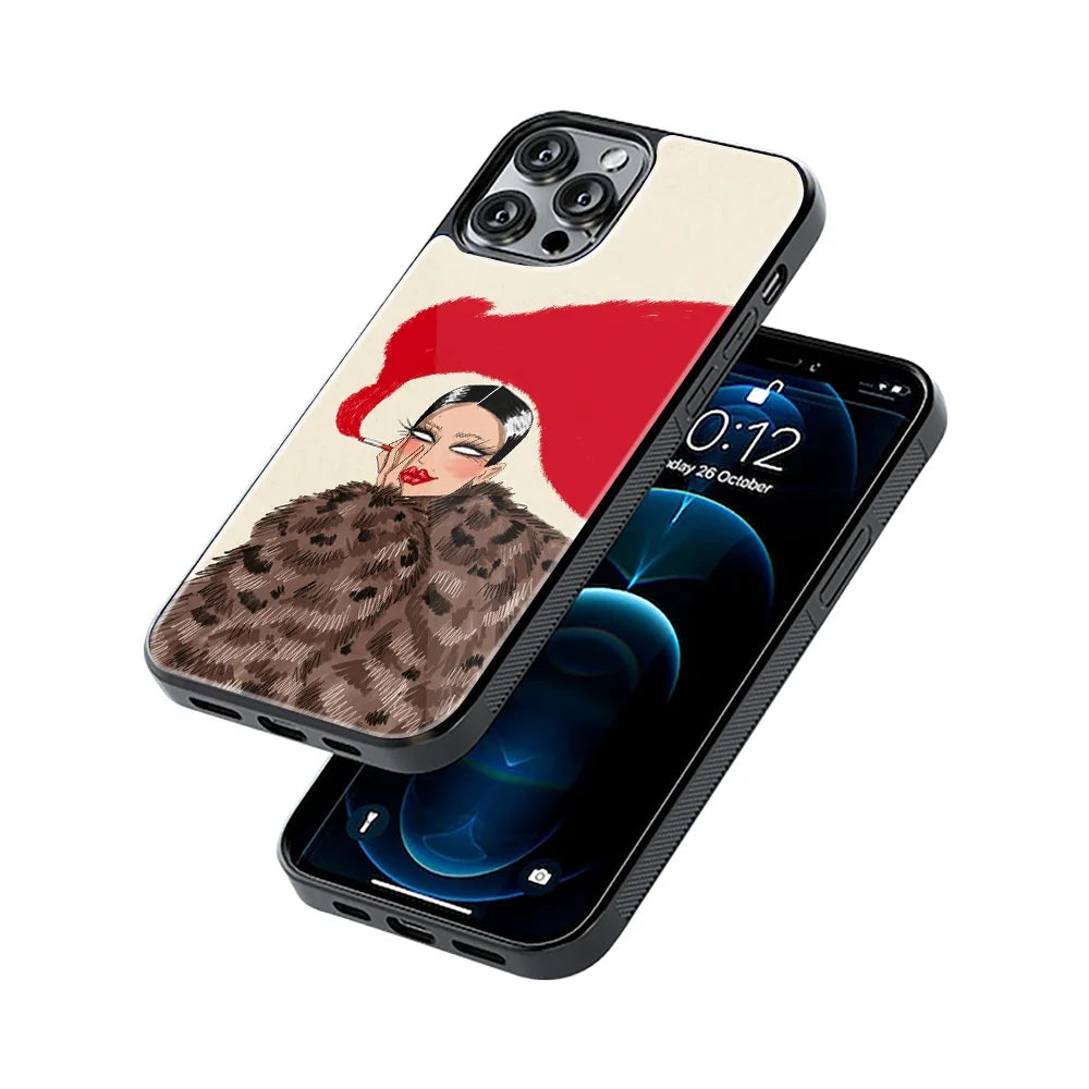 Smoke Up Baddie Phone Cover | Glass Case