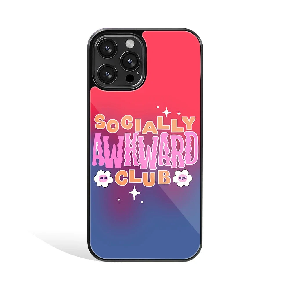 Socially Awkward Club Phone Cover | Glass Case