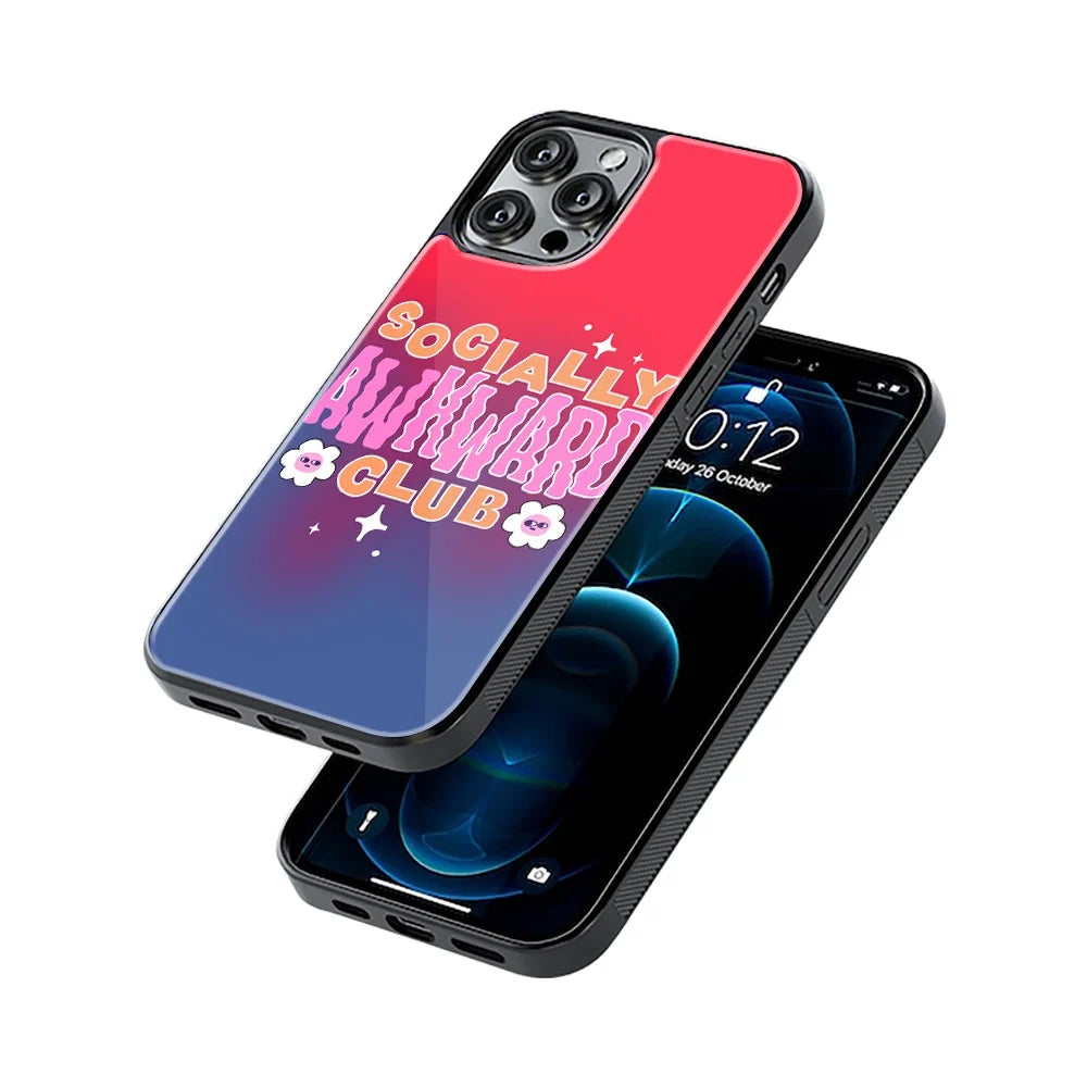 Socially Awkward Club Phone Cover | Glass Case