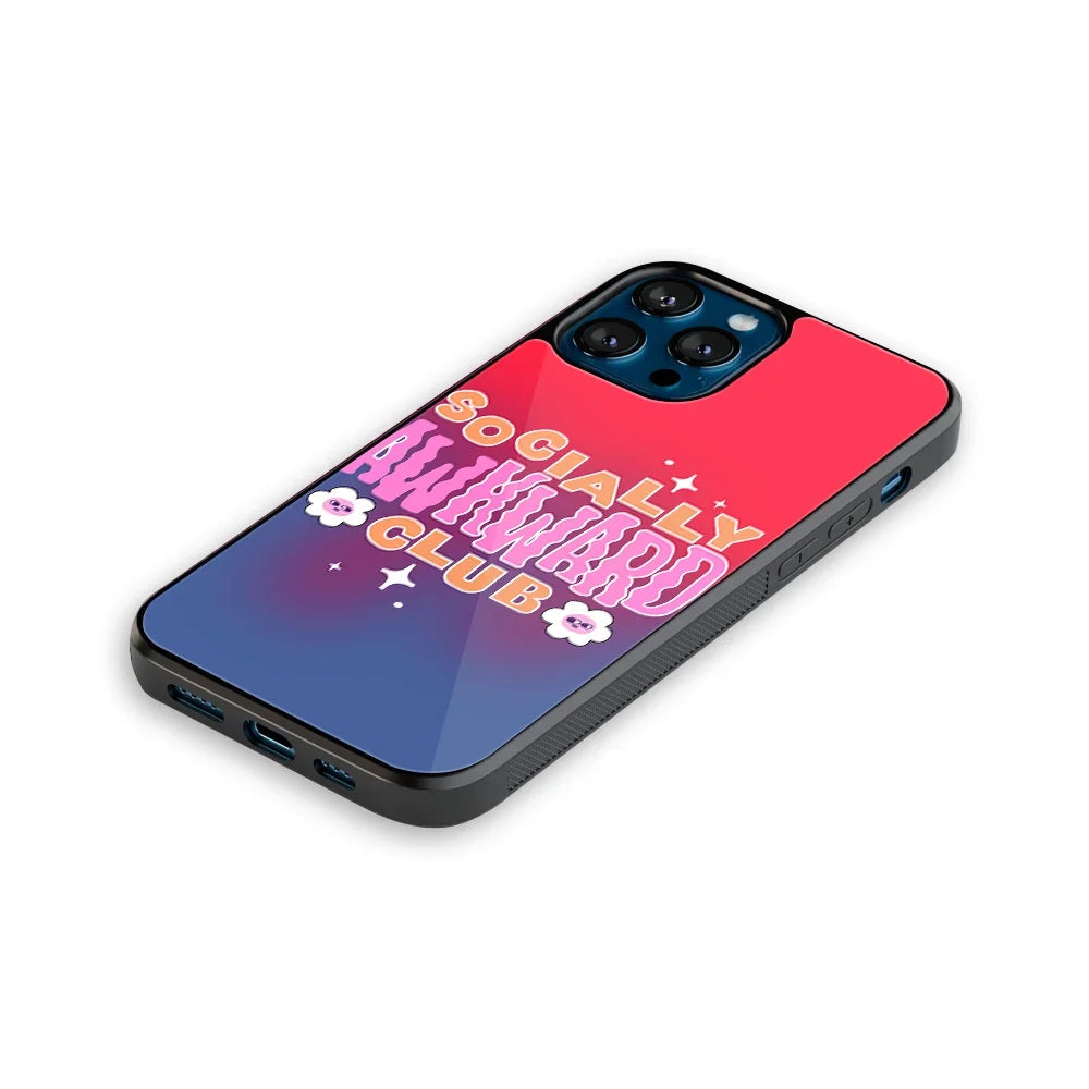 Socially Awkward Club Phone Cover | Glass Case