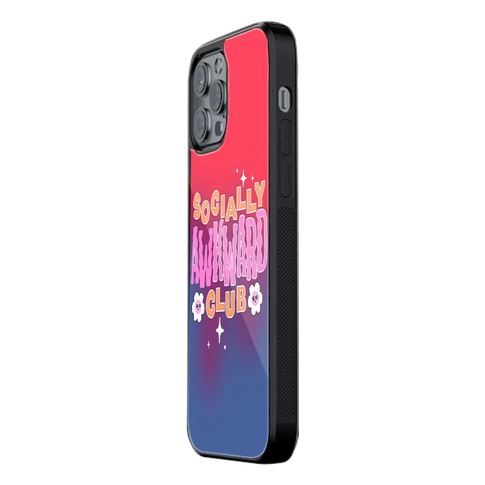 Socially Awkward Club Phone Cover | Glass Case
