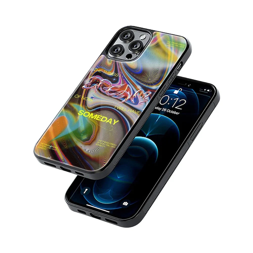 Someday Soon Aesthetic Phone Cover | Glass Case