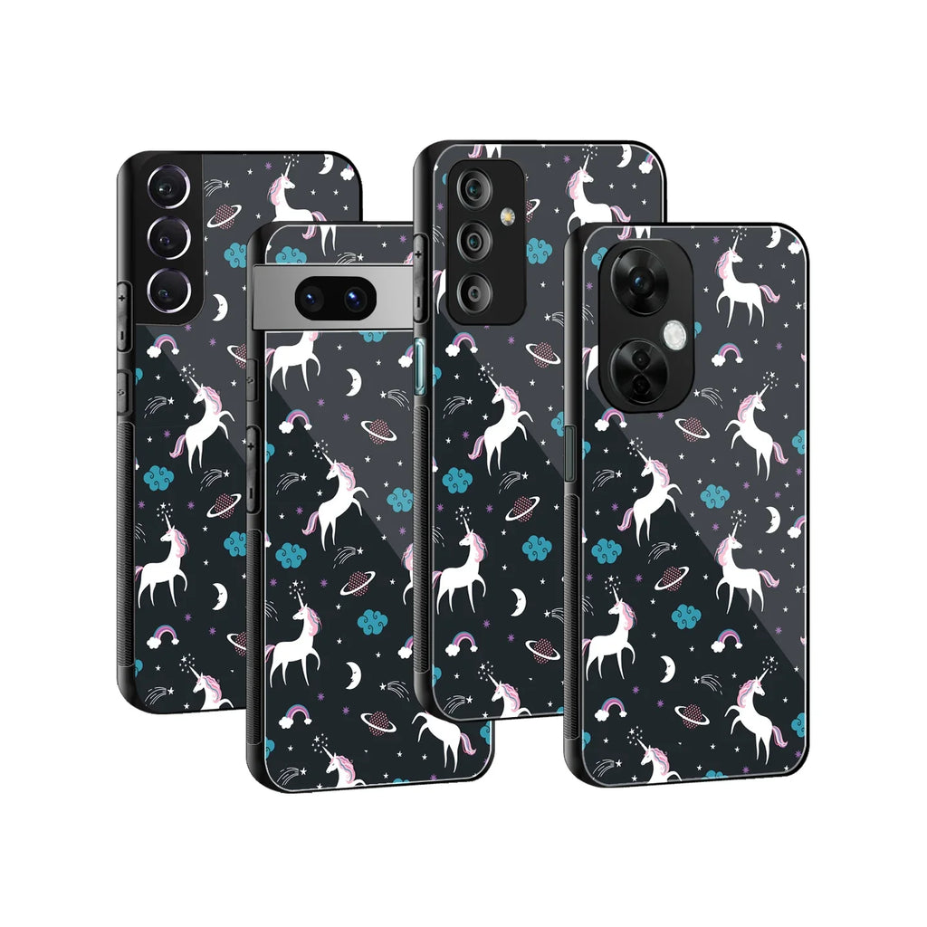 Spatial Unicorn Galaxy Phone Cover | Glass Case