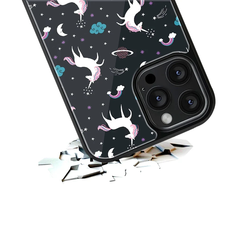 Spatial Unicorn Galaxy Phone Cover | Glass Case