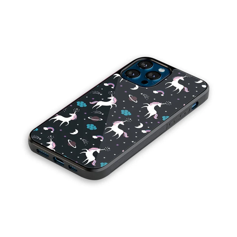 Spatial Unicorn Galaxy Phone Cover | Glass Case