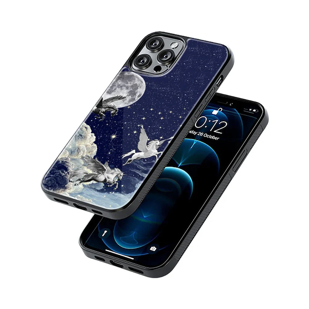 Stardust Pegasus Phone Cover | Glass Case
