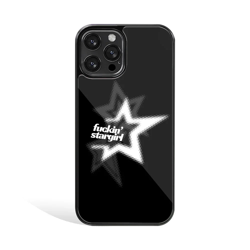 Stargirl Black Phone Cover | Glass Case