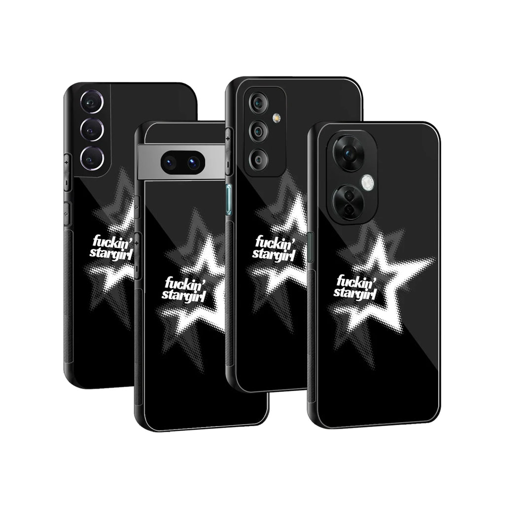 Stargirl Black Phone Cover | Glass Case