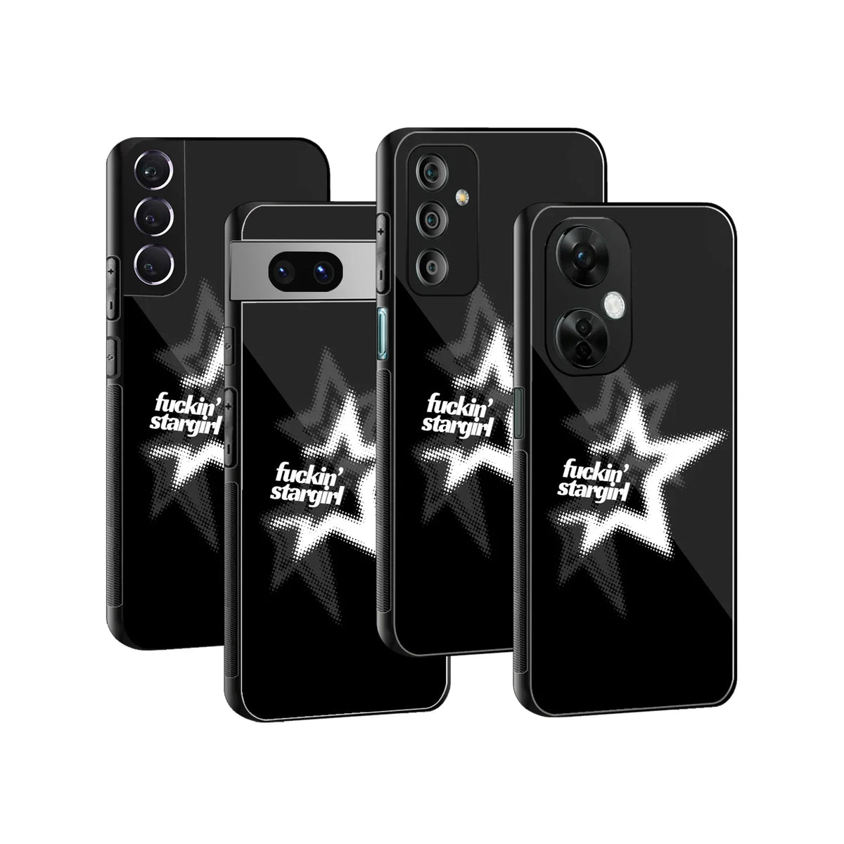 Stargirl Black Phone Cover | Glass Case