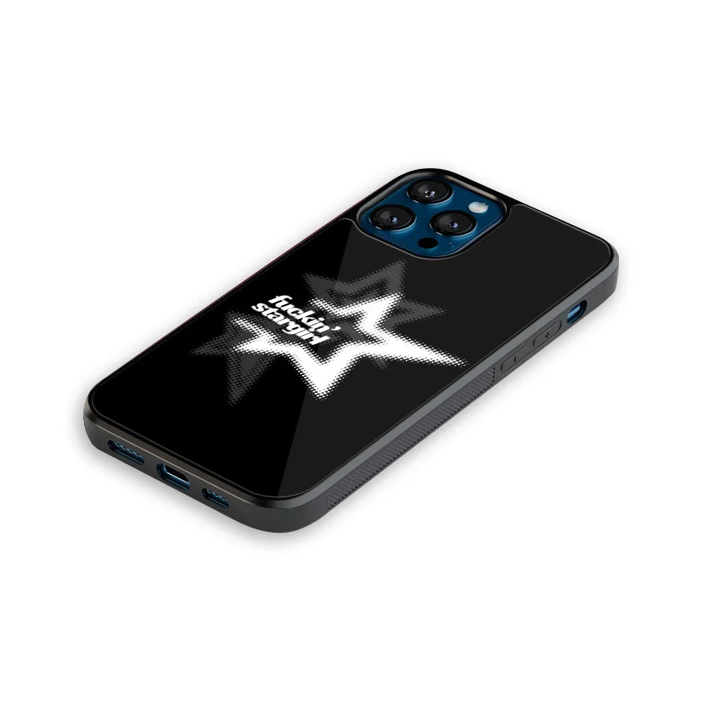 Stargirl Black Phone Cover | Glass Case