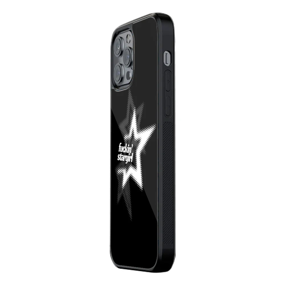 Stargirl Black Phone Cover | Glass Case