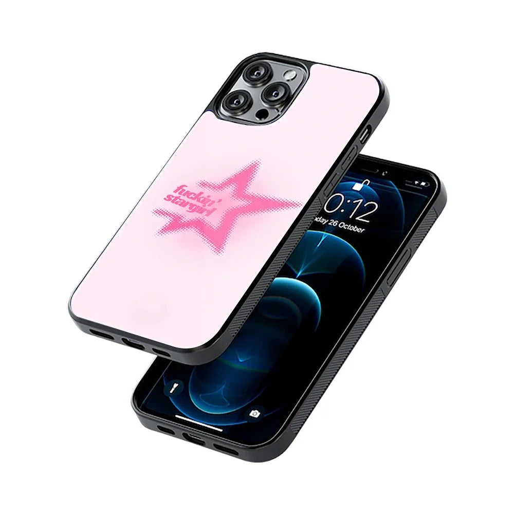 Stargirl Pink Phone Cover | Glass Case