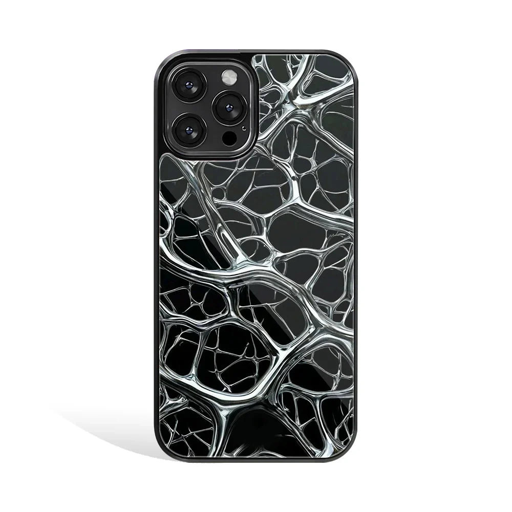 Steel Veins Phone Cover | Glass Case