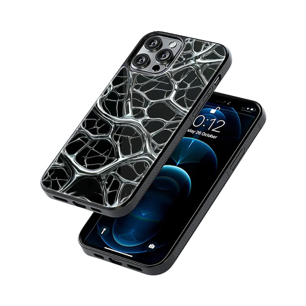 Steel Veins Phone Cover | Glass Case