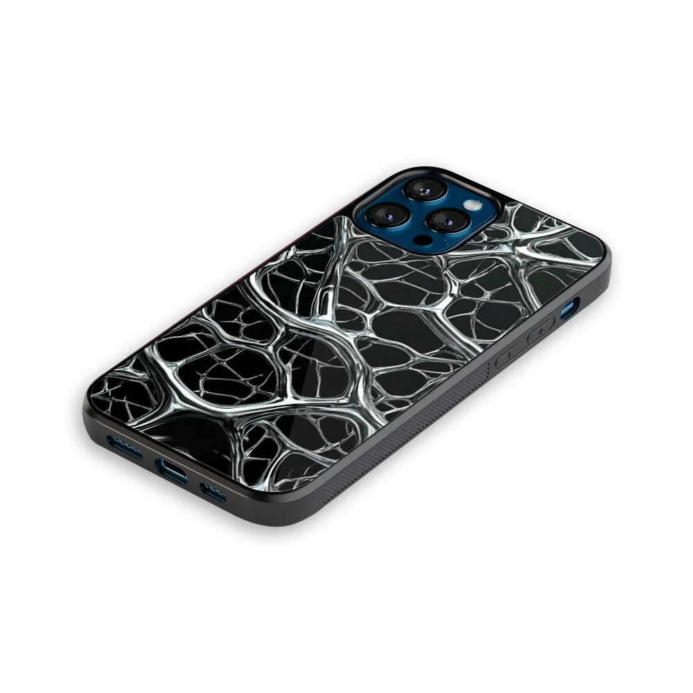 Steel Veins Phone Cover | Glass Case