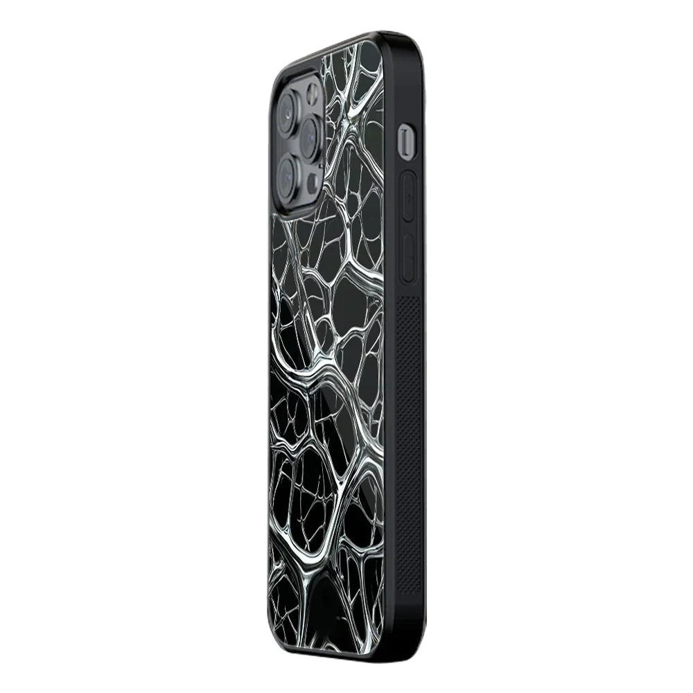 Steel Veins Phone Cover | Glass Case