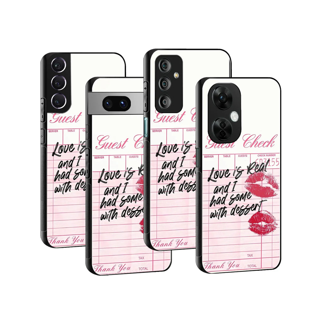 Sugar Receipt Phone Cover | Glass Case