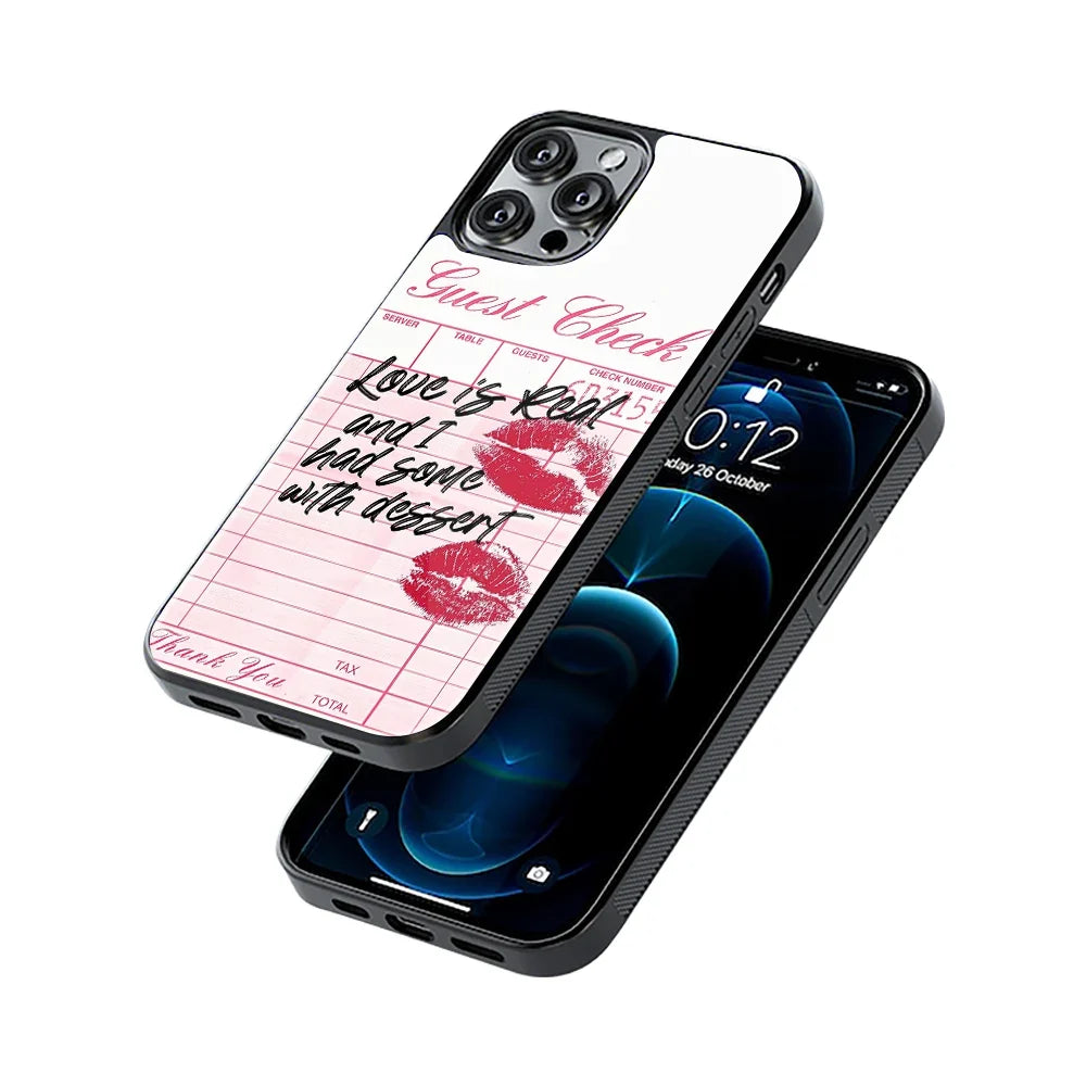 Sugar Receipt Phone Cover | Glass Case