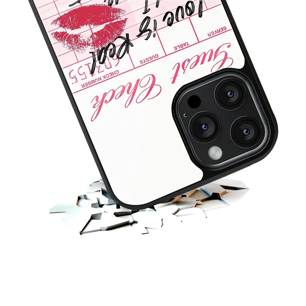 Sugar Receipt Phone Cover | Glass Case