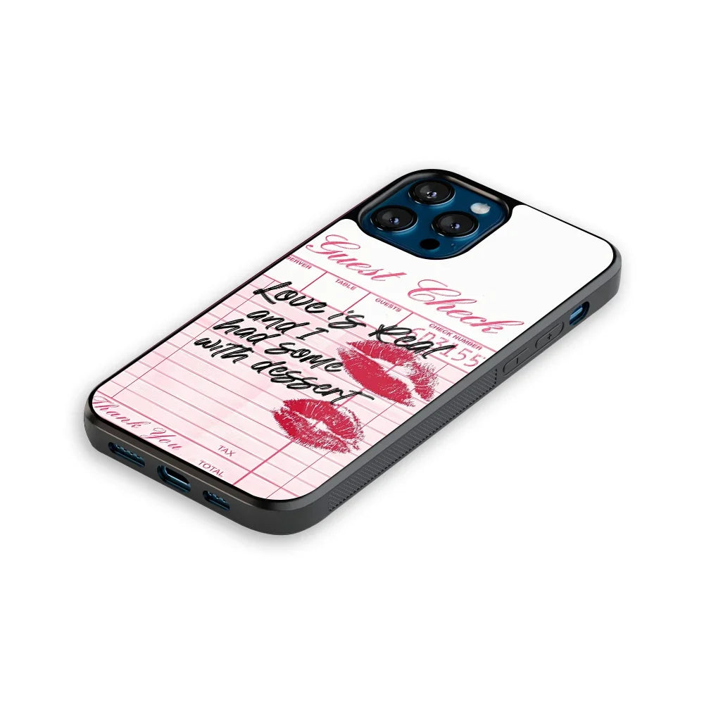 Sugar Receipt Phone Cover | Glass Case