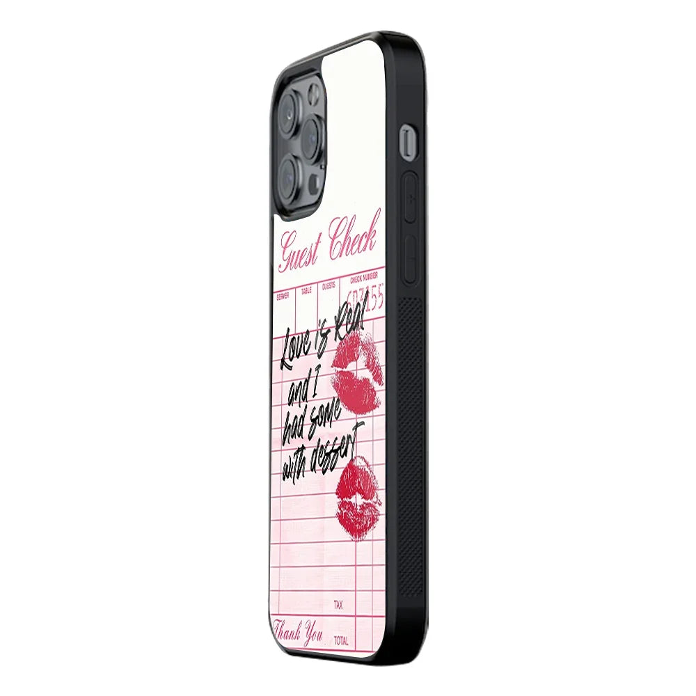 Sugar Receipt Phone Cover | Glass Case